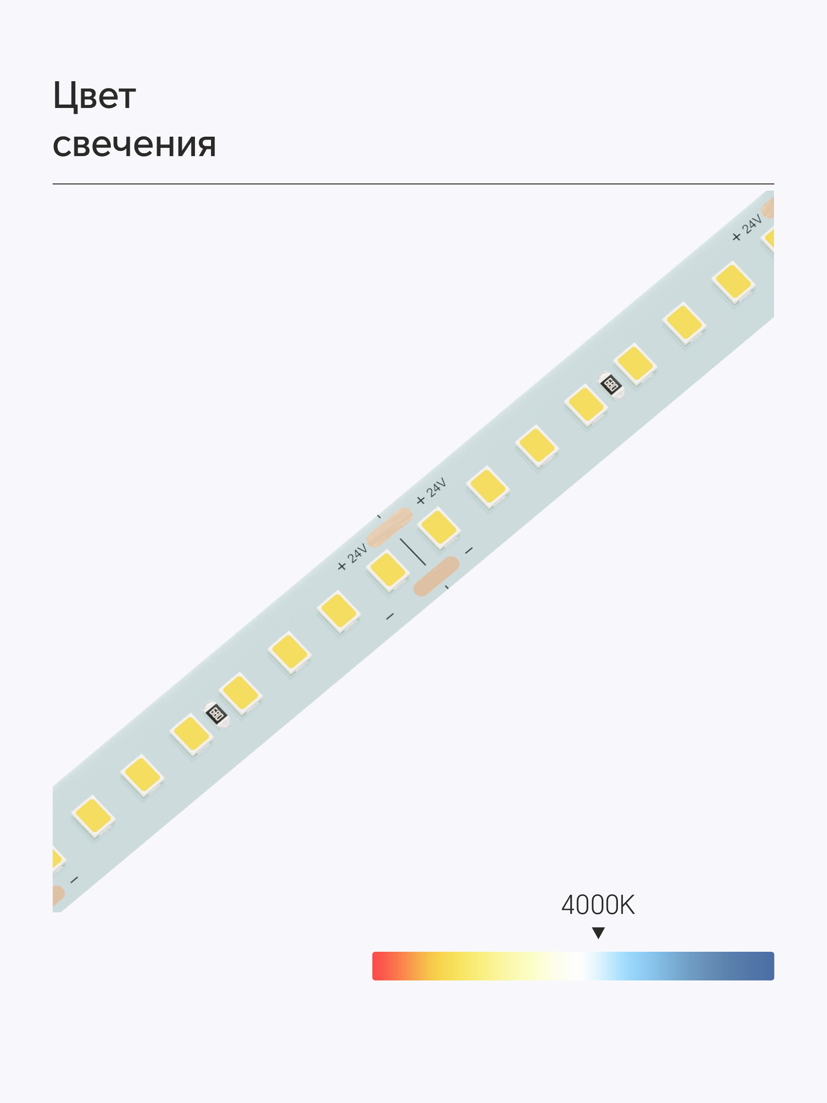 Bezteni SMD лента High-effective 24V 14W 4000K Ra90 160LED 10mm IP20 5m