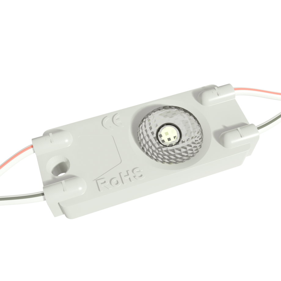 Светодиодный модуль для объемных букв RoRi 1LED 12В 0.5Вт 50-55Лм 165гр IP65 белый 7500K