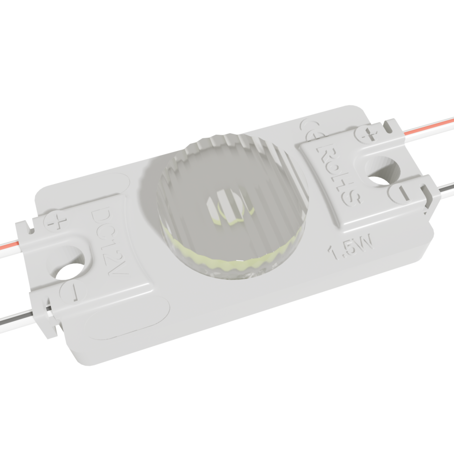 Светодиодный модуль для торцевой засветки RoRi 1LED 12В 1.5Вт 150-160Лм 60x10гр IP65 белый 7500K