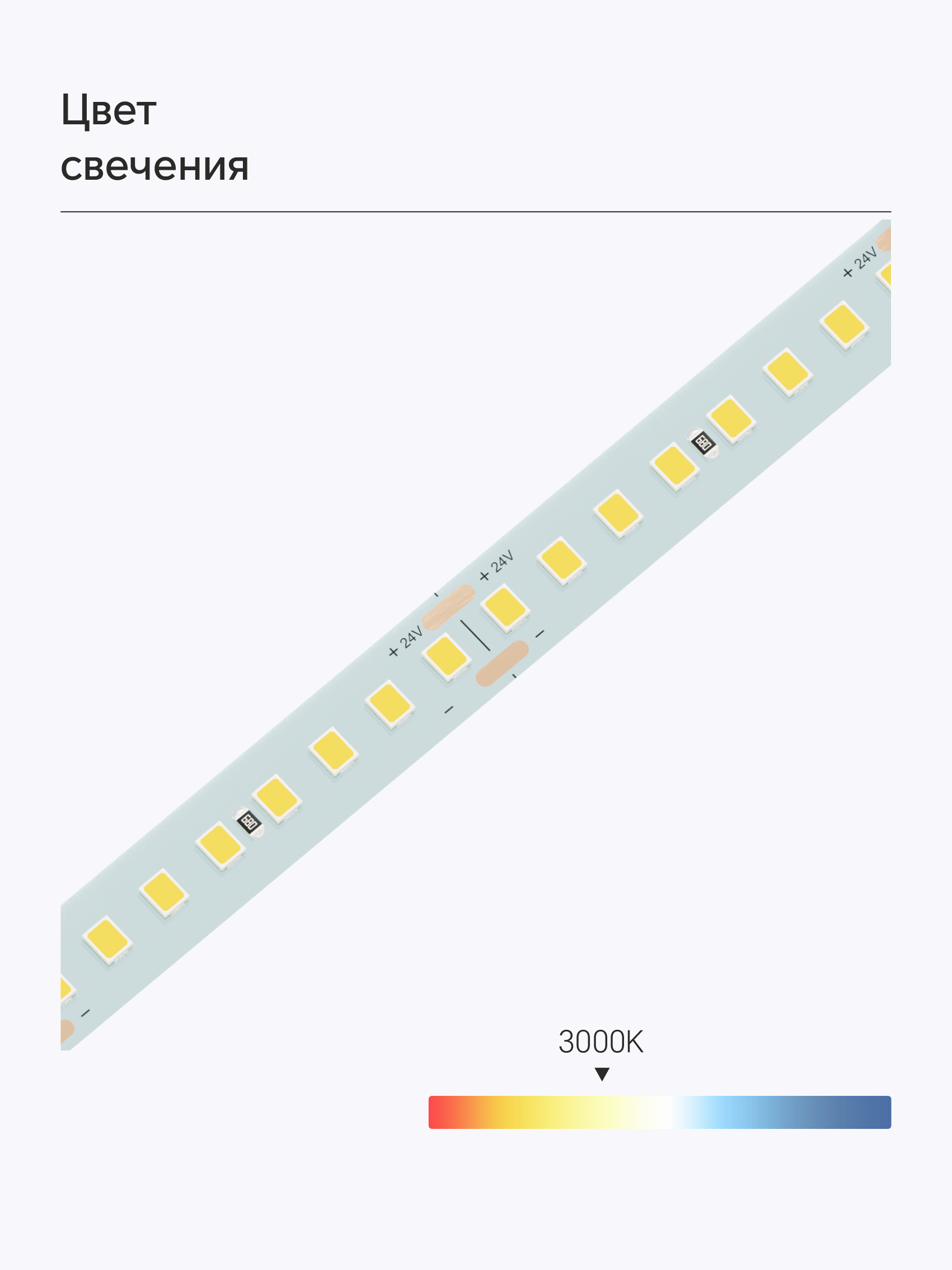 Bezteni SMD лента High-effective 24V 14W 3000K Ra90 160LED 10mm IP20 5m