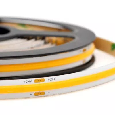 Светодиодная COB-лента Kurato 1CH 8мм 24В 528LED 13Вт/м CRI90 6500K (катушка 10 м)