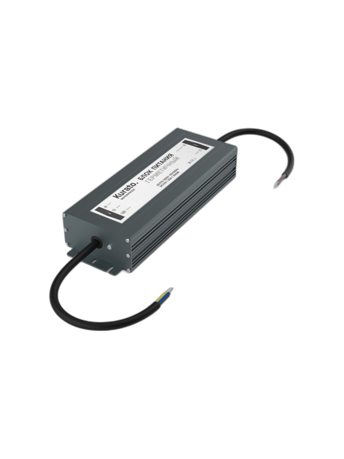 Блок питания Kurato БПг-12-300 12В, 300Вт, IP67, 2 вых, герметичный (15)
