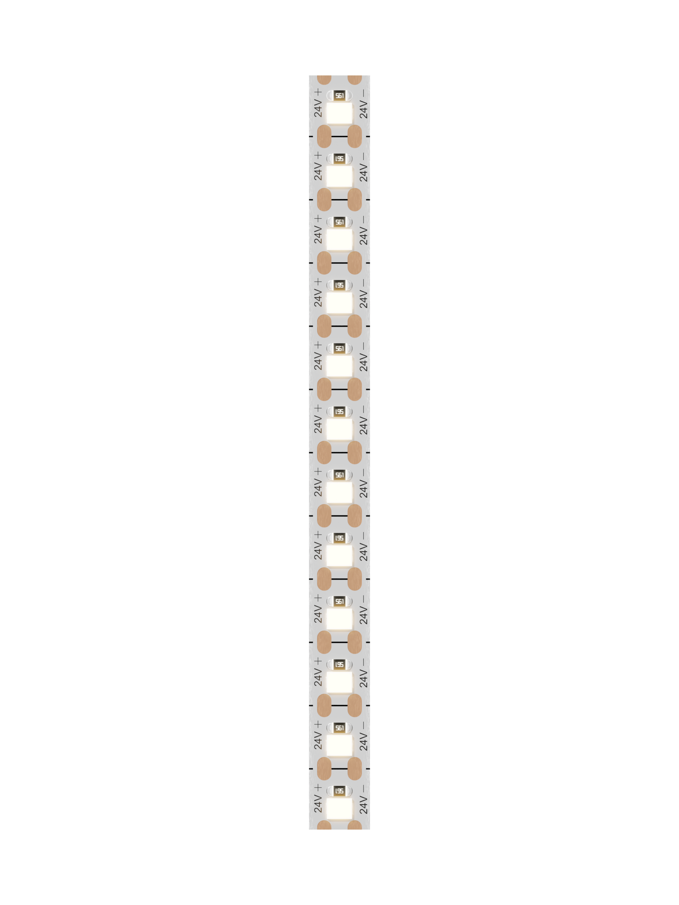 Светодиодная лента RoRi Silver 1CH 8мм 120LED 24В 11Вт SMD2835 CRI90 4000K (катушка 10 м)